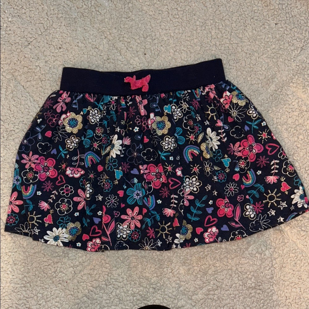 Cynthia Rowley Navy and Gold Skort